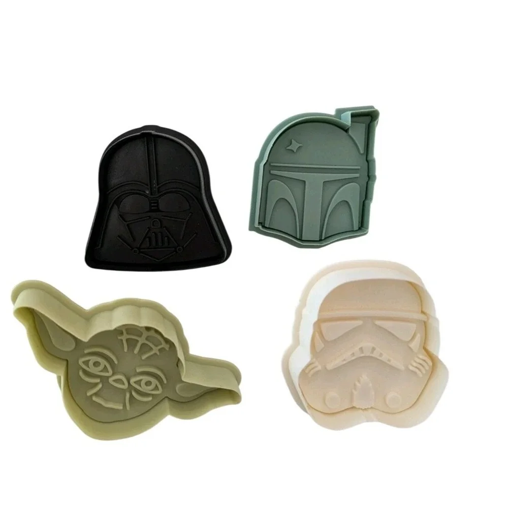 Williams Sonoma‎ Star Wars Cookie Cutters Set of 4 Darth Vader Yoda Boba Fett